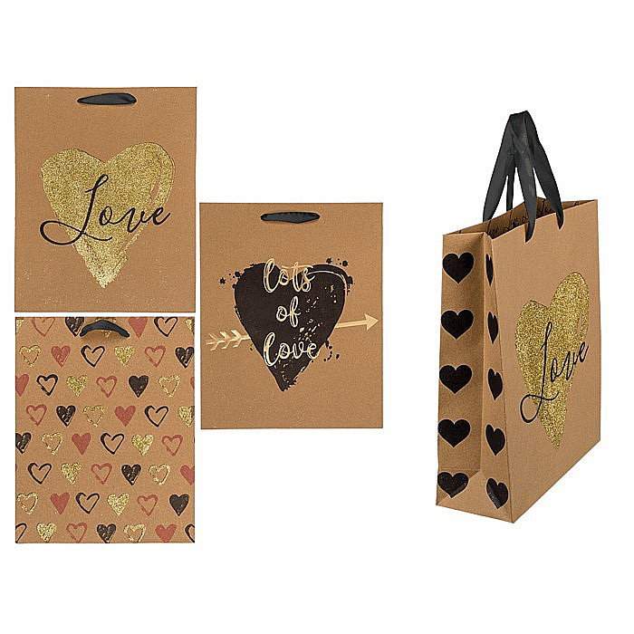 BLU SACOSA CADOU 26*10*32CM KRAFT LOVE 180758 [1]
