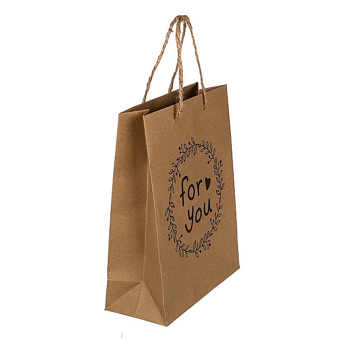 BLU SACOSA CADOU 18*8*23CM KRAFT LOVE ,FOR YOU, SURPRISE,CONGRATS 180764 [1]