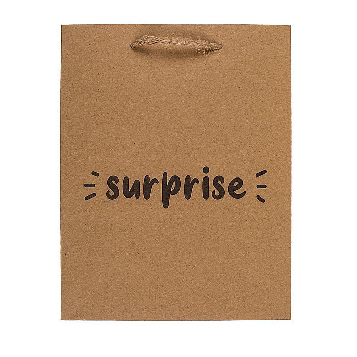 BLU SACOSA CADOU 18*8*23CM KRAFT LOVE ,FOR YOU, SURPRISE,CONGRATS 180764 [2]