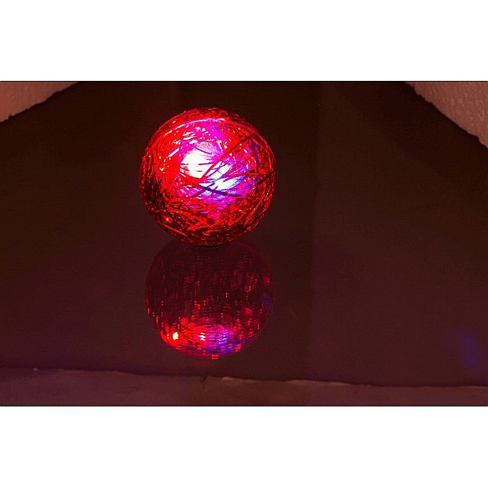 BLU MINGIUTA SARITOARE 6.5CM GLITTER, CU LED DIVERSE CULORI 99/2022 [8]
