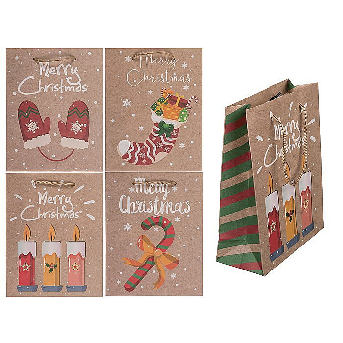 BLU SACOSA CADOU 18*8*23CM CHRISTMAS WARMS 160107 [1]