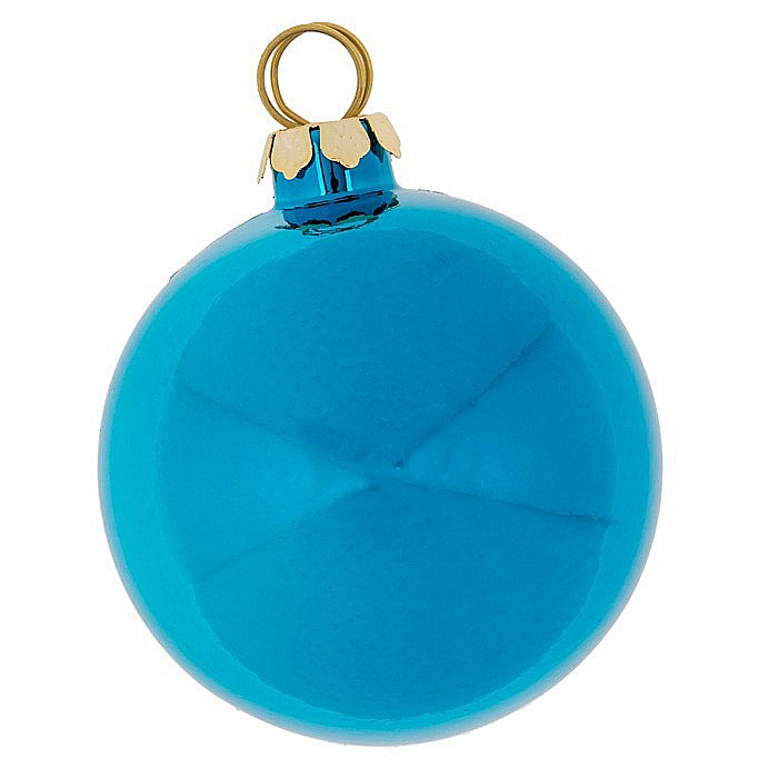 BLU GLOB FOTO ROTUND 6CM PENTRU POM DE CRACIUN 160094 [7]