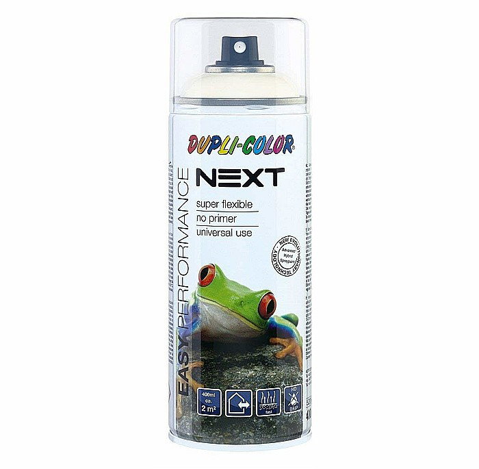 TEM VOPSEA SPRAY DUPLI-COLOR NEXT 400ML, PURE WHITE GLOSSY 383814/RAL9010 [1]