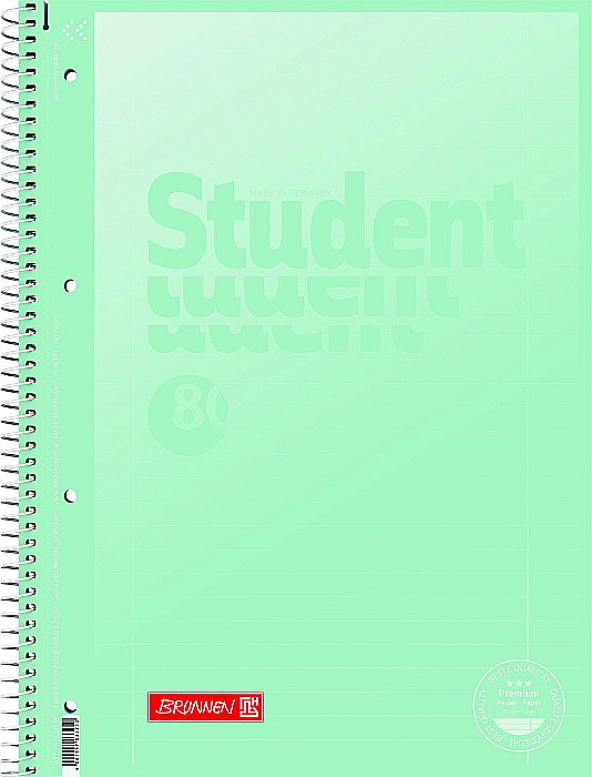 CAIET A4 80F SPIRA SI PERFORATII PASTEL LINII 6732796 [3]