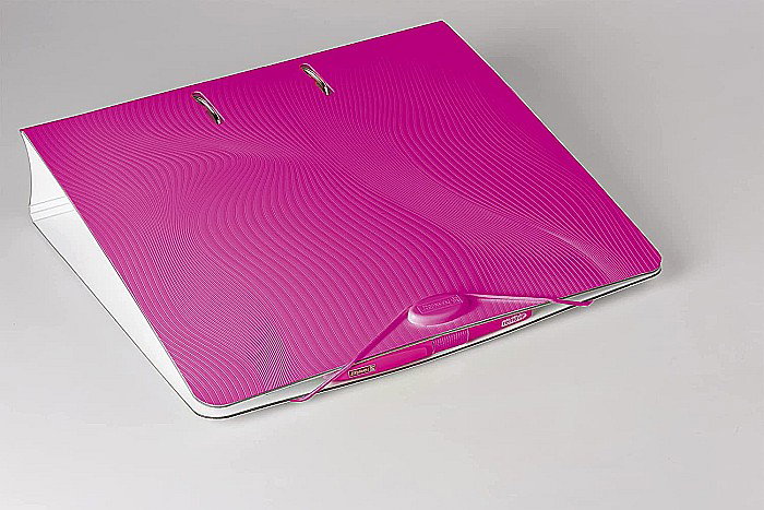 BR BIBLIORAFT A4 7CM PP WAVE COLOR CODE ROZ 2043726 [3]
