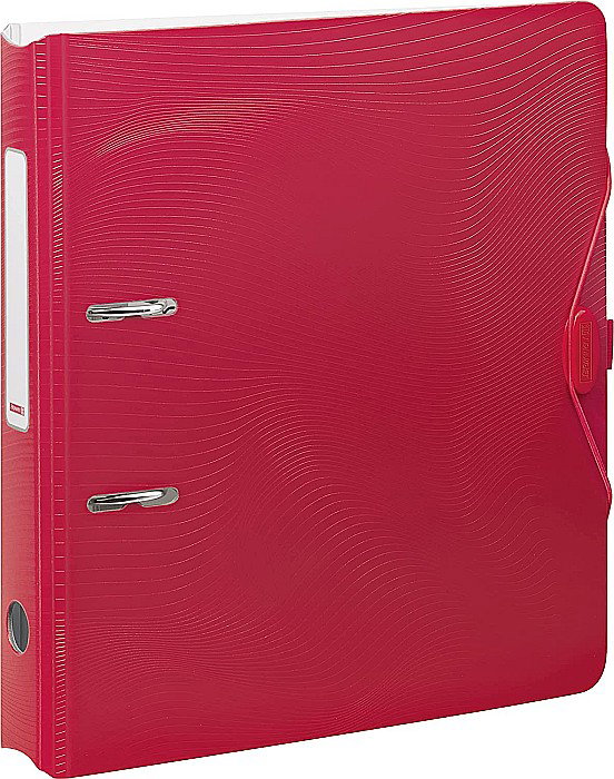 BR BIBLIORAFT A4 5CM PP WAVE COLOR CODE ROSU 2043523 [1]