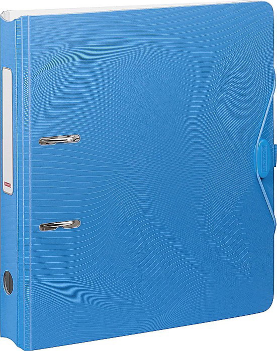BR BIBLIORAFT A4 5CM PP WAVE COLOR CODE ALBASTRU AZUR 2043533 [1]
