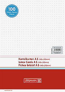 BR INDEX CARD A5 100/SET ALB, DOTS 2250300 [1]