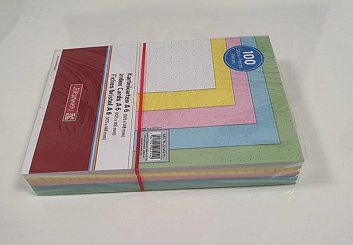 BR INDEX CARD A6 100/SET  CULORI ASORTATE DOTS 2260395 [4]