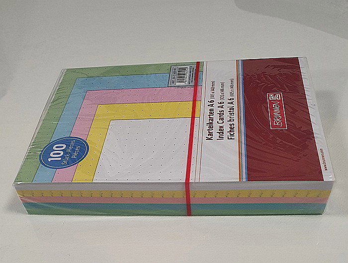 BR INDEX CARD A6 100/SET  CULORI ASORTATE DOTS 2260395 [5]