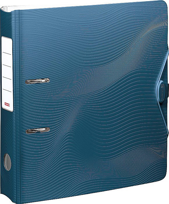 BR BIBLIORAFT A4 7CM PP WAVE ALBASTRU DENIM 2043739 [1]