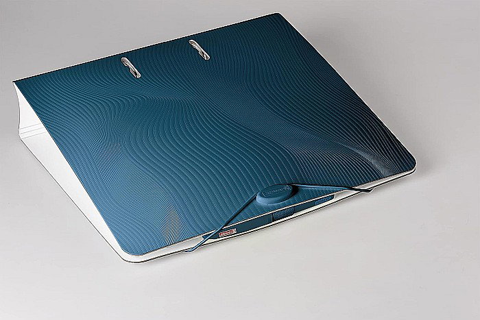 BR BIBLIORAFT A4 7CM PP WAVE ALBASTRU DENIM 2043739 [2]