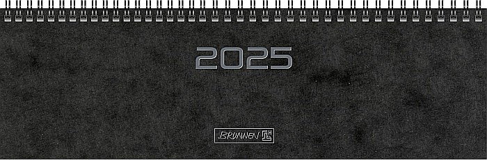 BR PLANNER BRUNNEN SAPTAMANAL 2025 32.6*10.2CM SPIRA NEGRU 77702905 [1]