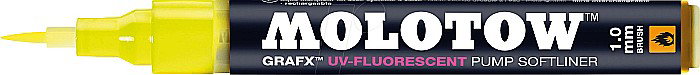 Softliner cu pompita Molotow UV-Fluorescent 1mm GALBEN MLW591 [1]