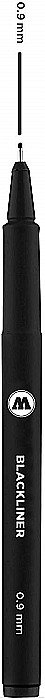 SCR Blackliner 0,9mm black Molotow MLW622 [2]