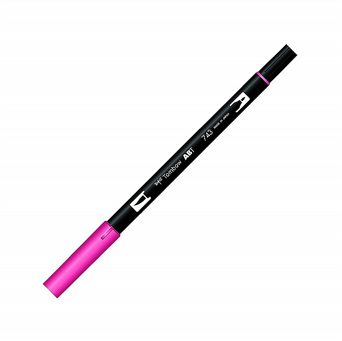 CON MARKER TIP ACUARELA 2 CAPETE TOMBOW HOT PINK ABT-743 [2]