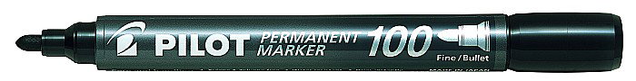 DAC MARKER PERMANENT PILOT VARF ROTUND NEGRU PSCA-100-B [2]