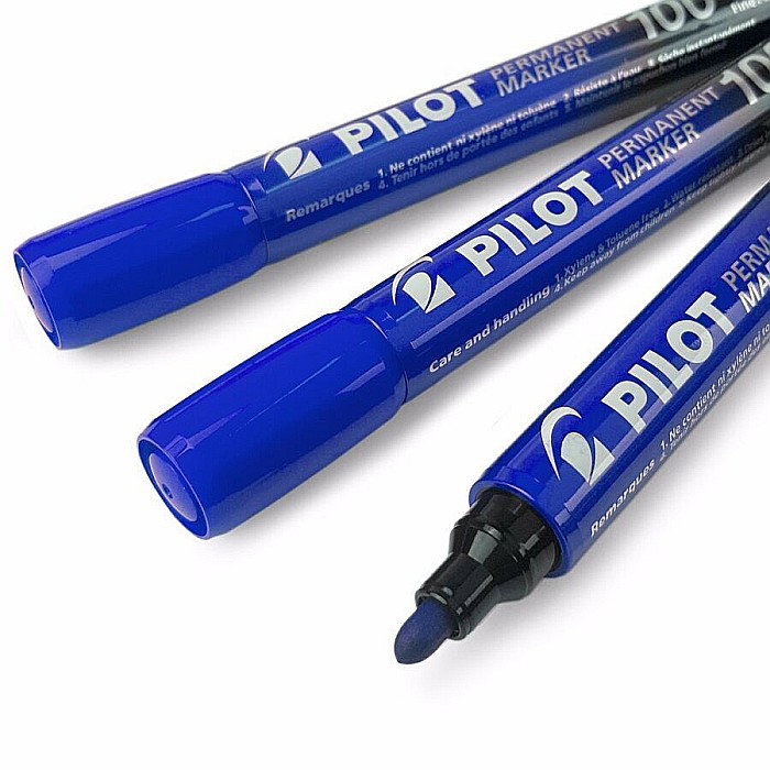 DAC MARKER PERMANENT PILOT VARF ROTUND ALBASTRU PSCA-100-L [3]