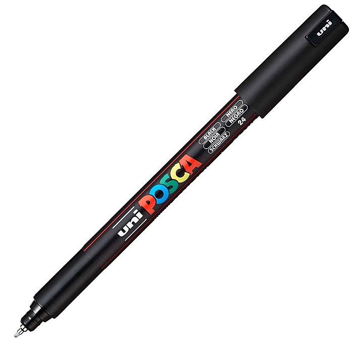 MARKER UNI POSCA VARF METALIC 0.7MM PC1MR M486/34751 NEGRU [2]