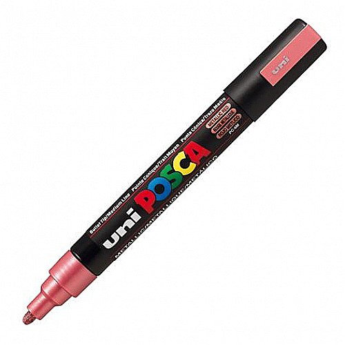 MARKER UNI POSCA UNIVERSAL 5M 1.8-2.5 MM M641/43931 ROSU METALIZAT [1]