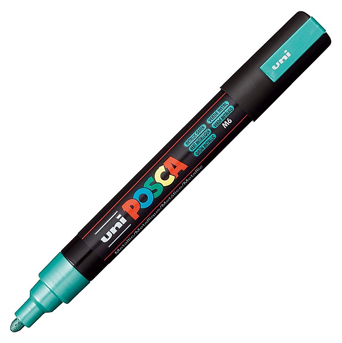 MARKER UNI POSCA UNIVERSAL 5M 1.8-2.5 MM M644/43933 VERDE METALIZAT [2]