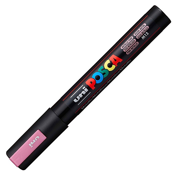 MARKER UNI POSCA UNIVERSAL 5M 1.8-2.5 MM M643/43932 ROZ METALIZAT [1]