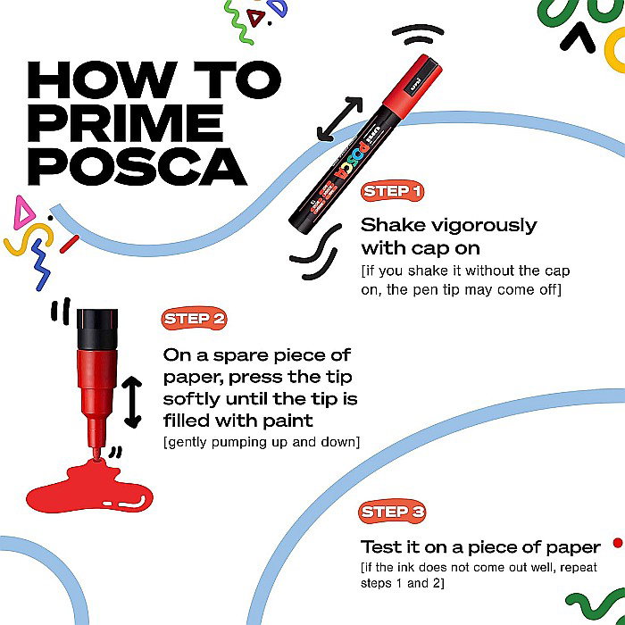 MARKER UNI POSCA PC-3M 0.9-1.3MM BASIC 8 CULORI/SET 38190 [4]