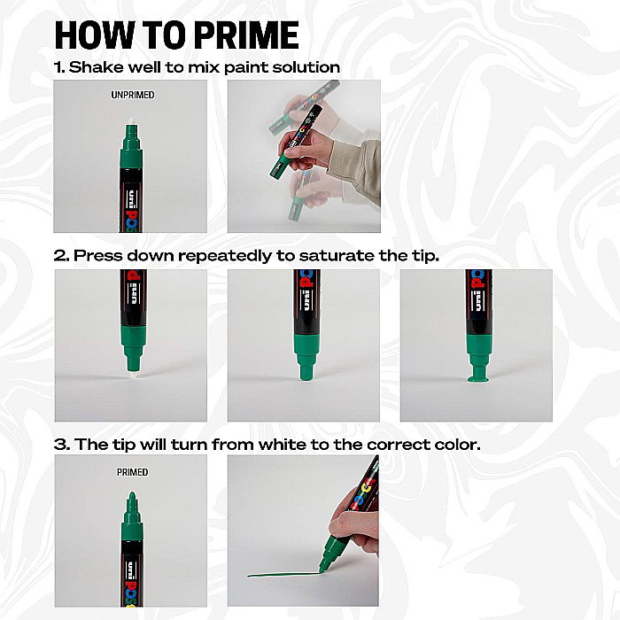 MARKER UNI POSCA PC-3M 0.9-1.3MM BASIC 8 CULORI/SET 38190 [7]