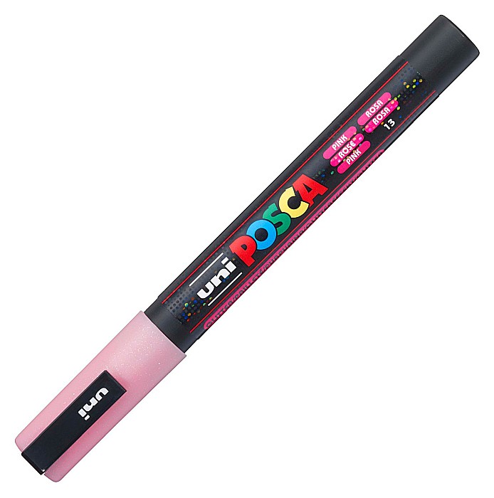 MARKER UNI POSCA UNIVERSAL SCLIPICI 3ML 0.9-1.3mm M1279/42593 ROZ [1]