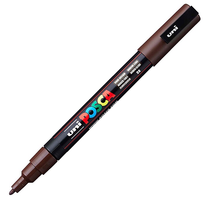 MARKER UNI POSCA UNIVERSAL 3M 0.9-1.3 MM M1173 MARO INCHIS [2]