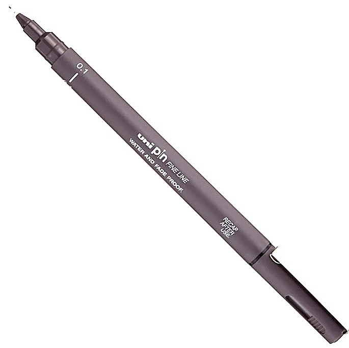 LEG LINER UNI PIN 0.1MM L365 GRI INCHIS [1]