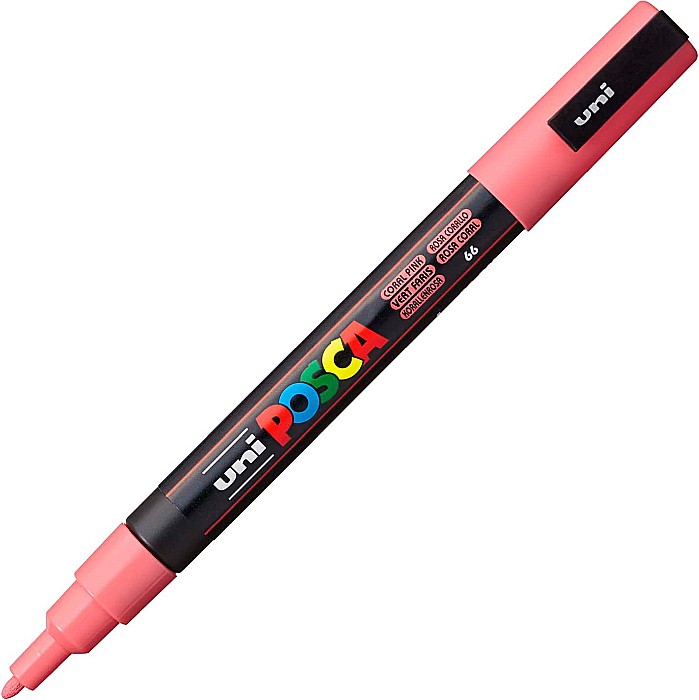 MARKER UNI POSCA UNIVERSAL 3M 0.9-1.3MM M1431/36940 ROZ CORAL [2]