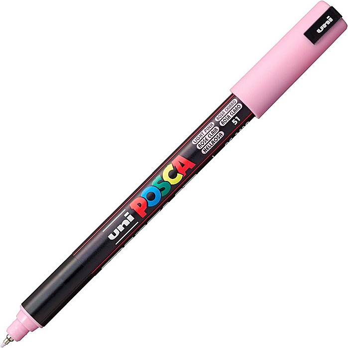 MARKER UNI POSCA VARF METALIC 0.7MM PC1MR 44533 ROZ DESCHIS [2]