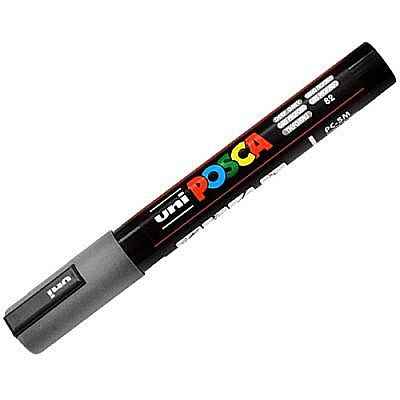 MARKER UNI POSCA UNIVERSAL 5M 1.8-2.5 MM M1405/40525 GRI INCHIS [2]