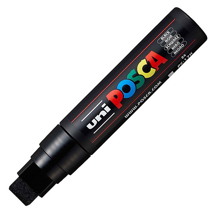 MARKER UNI POSCA PC-17K UNIVERSAL VARF TESIT 15MM NEGRU M670 [2]