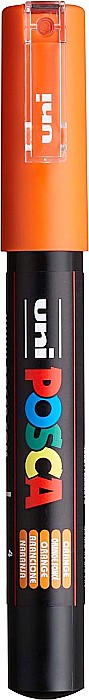 MARKER UNI POSCA UNIVERSAL 1M 0.7MM 43652 PORTOCALIU [1]