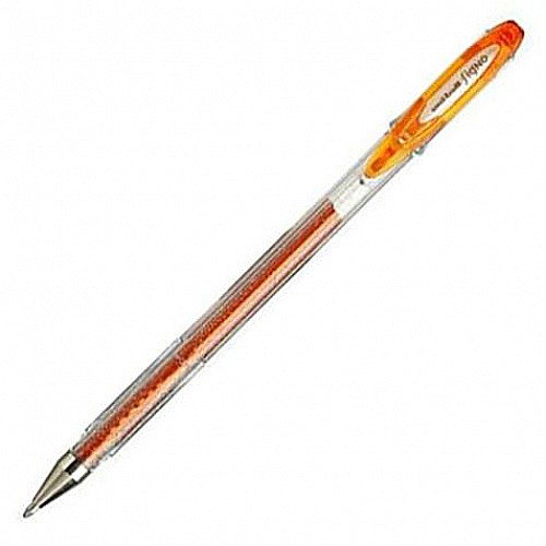 LEG PIX UNI-BALL GEL CU SCLIPICI UM-120SP PORTOCALIU P142 [1]