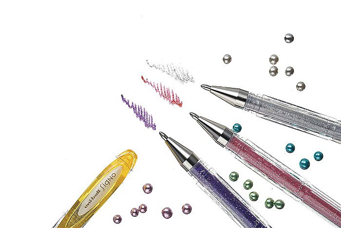 LEG PIX UNI-BALL GEL CU SCLIPICI UM-120SP MOV P199 [2]