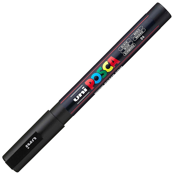 MARKER UNI POSCA UNIVERSAL 3M 0.9-1.3MM M196/14144 NEGRU [1]