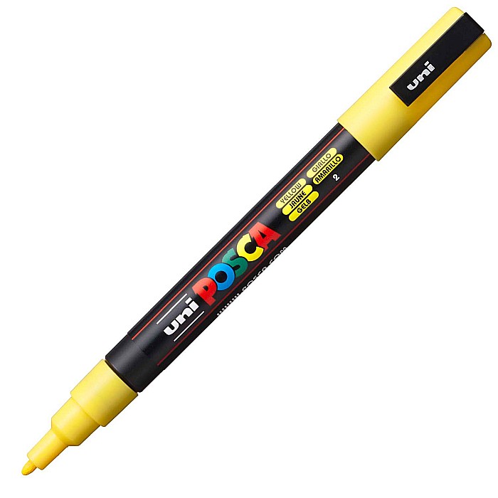 MARKER UNI POSCA UNIVERSAL 3M 0.9-1.3 MM M195/14152 GALBEN [2]