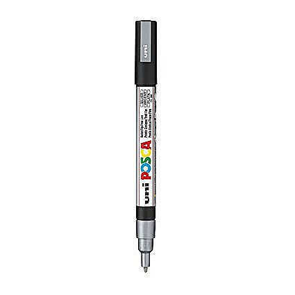 MARKER UNI POSCA UNIVERSAL 3M 0.9-1.3 MM M439/14143 ARGINTIU [3]