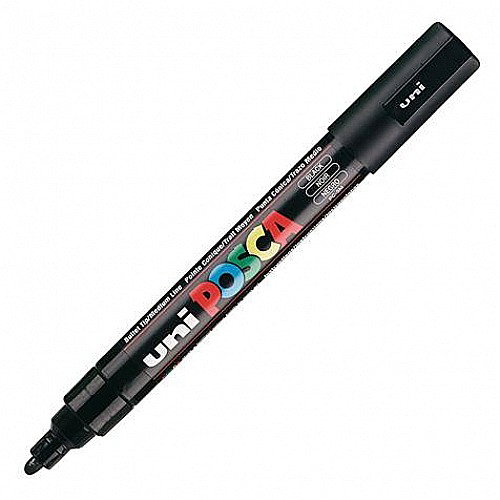 MARKER UNI POSCA UNIVERSAL 5M 1.8-2.5 MM M172/14160 NEGRU [1]