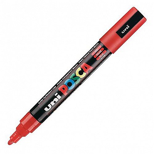 MARKER UNI POSCA UNIVERSAL 5M 1.8-2.5 MM M175/14165 ROSU [1]