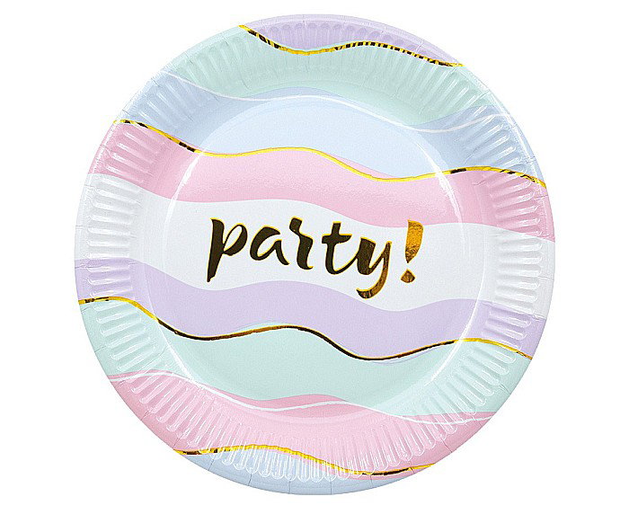 GOD FARFURII CARTON Elegant party paper plates, 20cm, plastic-free 8/set 93673 [1]