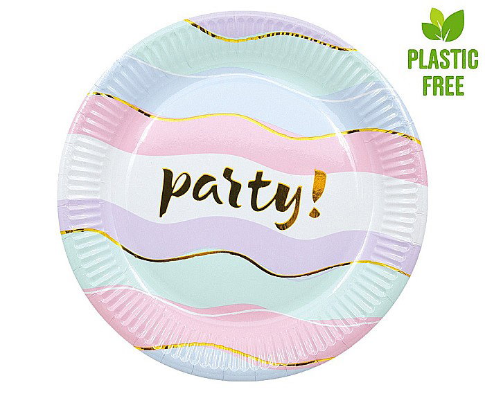 GOD FARFURII CARTON Elegant party paper plates, 20cm, plastic-free 8/set 93673 [2]