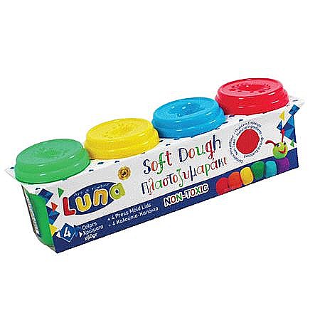 DIA PLASTILINA SOFT LUNA 4/SET 60GR 620526 [1]