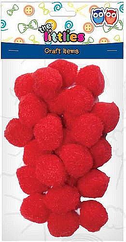 DIA POM POM THE LITTLIES 15MM 60/SET ROSII 646699 [1]