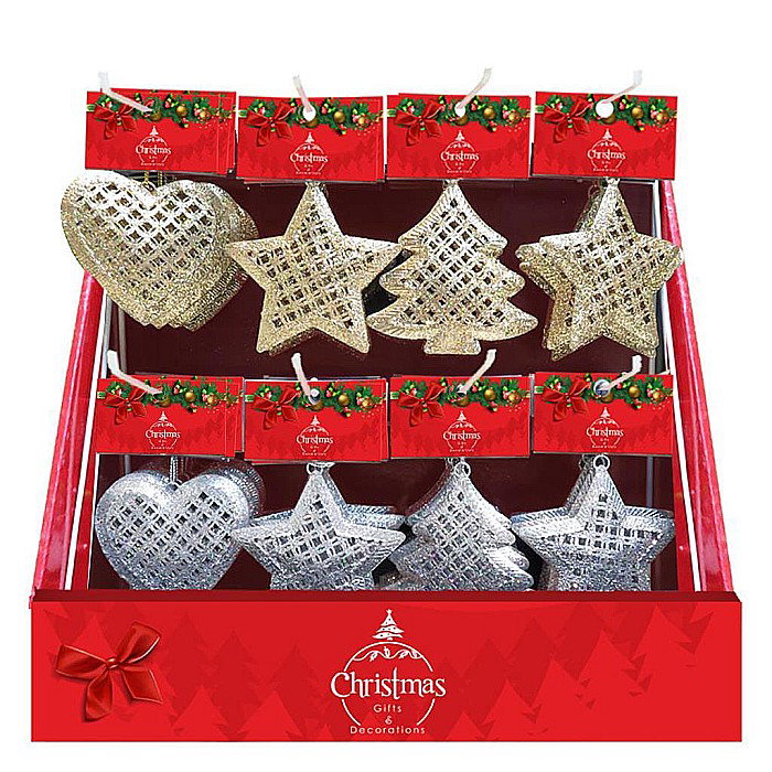 DIA ORNAMENTE METAL CRACIUN 3 MODELE AURIU, ARGINTIU 660024 [6]