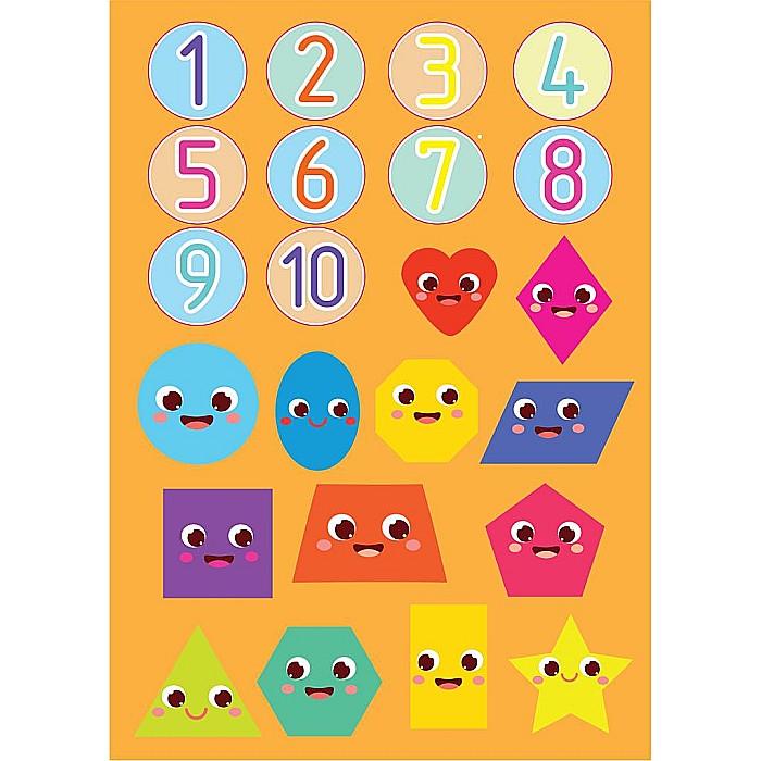 DIA CARTE PENTRU ACTIVITATI EDUCATIVE 24F CU STICKERE NUMERE SI FORME 646861 [3]