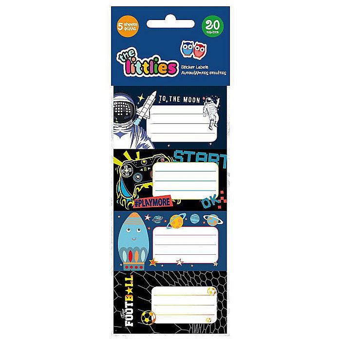DIA ETICHETE SCOLARE AUTOADEZIVE 20/SET LUNA BOY THE LITTLIES 622085 [1]